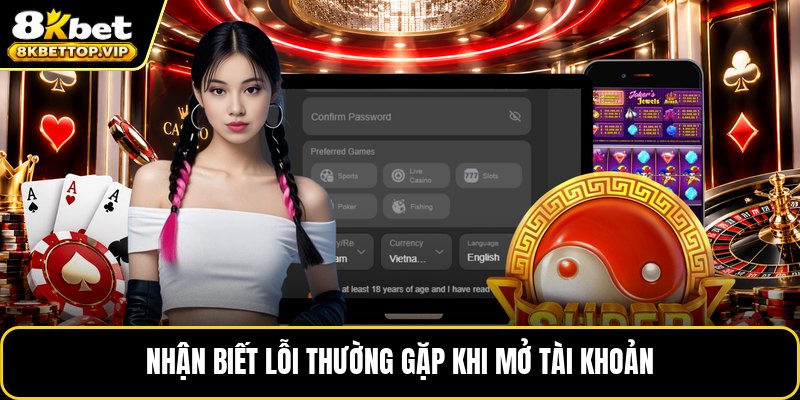 Nhận biết lỗi thường gặp khi mở tài khoản
