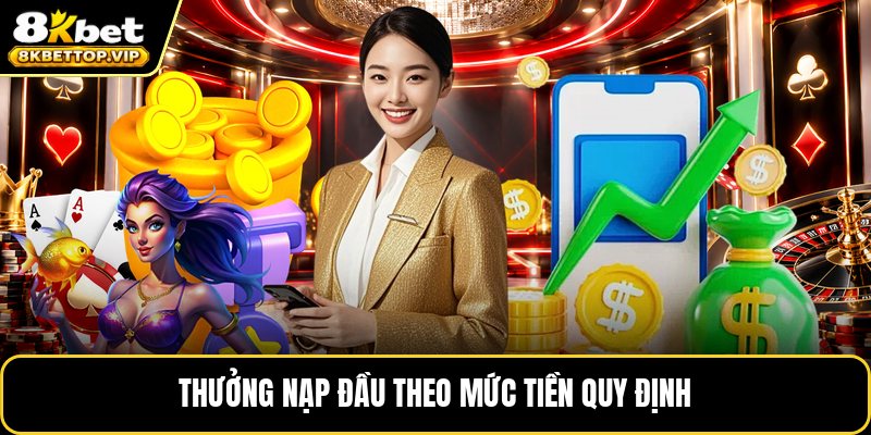 Thưởng nạp đầu theo mức tiền quy định